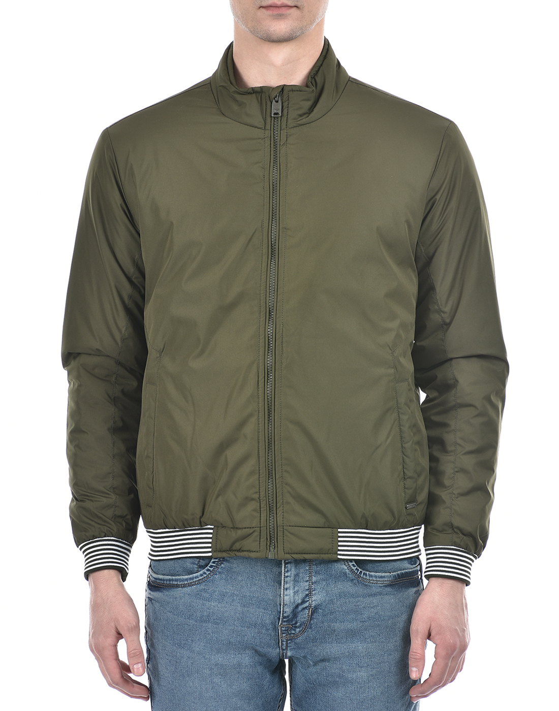 Numero Uno Men Solid Green Jacket